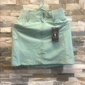 Mint Green Skirt with Button Detail